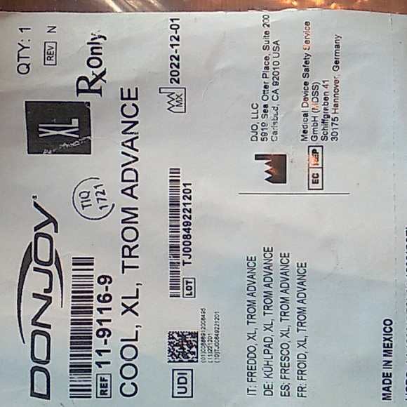 Therapy Don Joy Knee Brace TROM ADVANCE XL LARGE w/ instructions DONJOY - Picture 4 of 15
